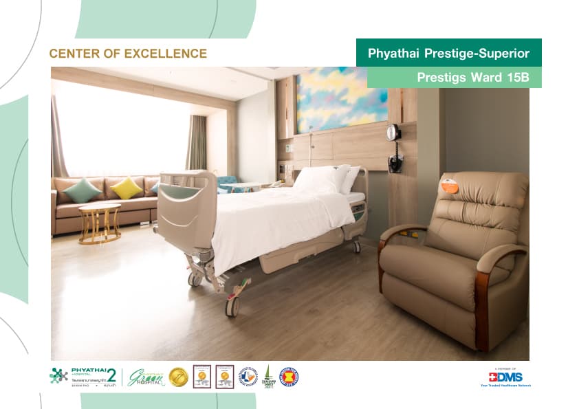 Prestige Superior patient room at Phyathai 2