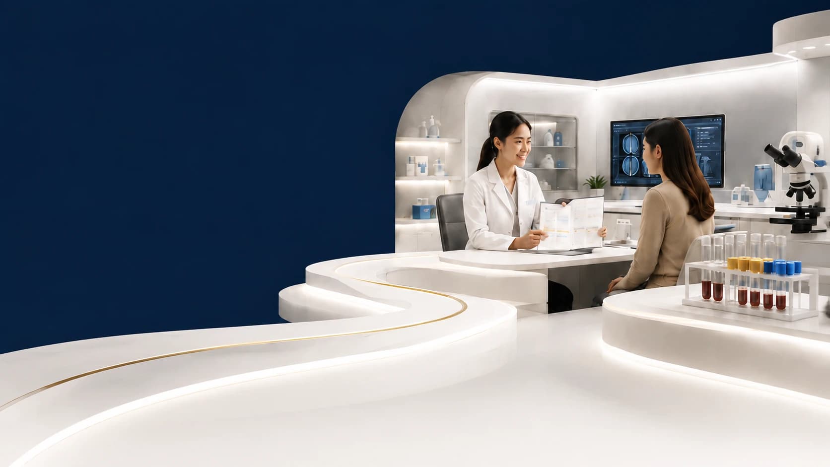 Illustrative consultation scene
